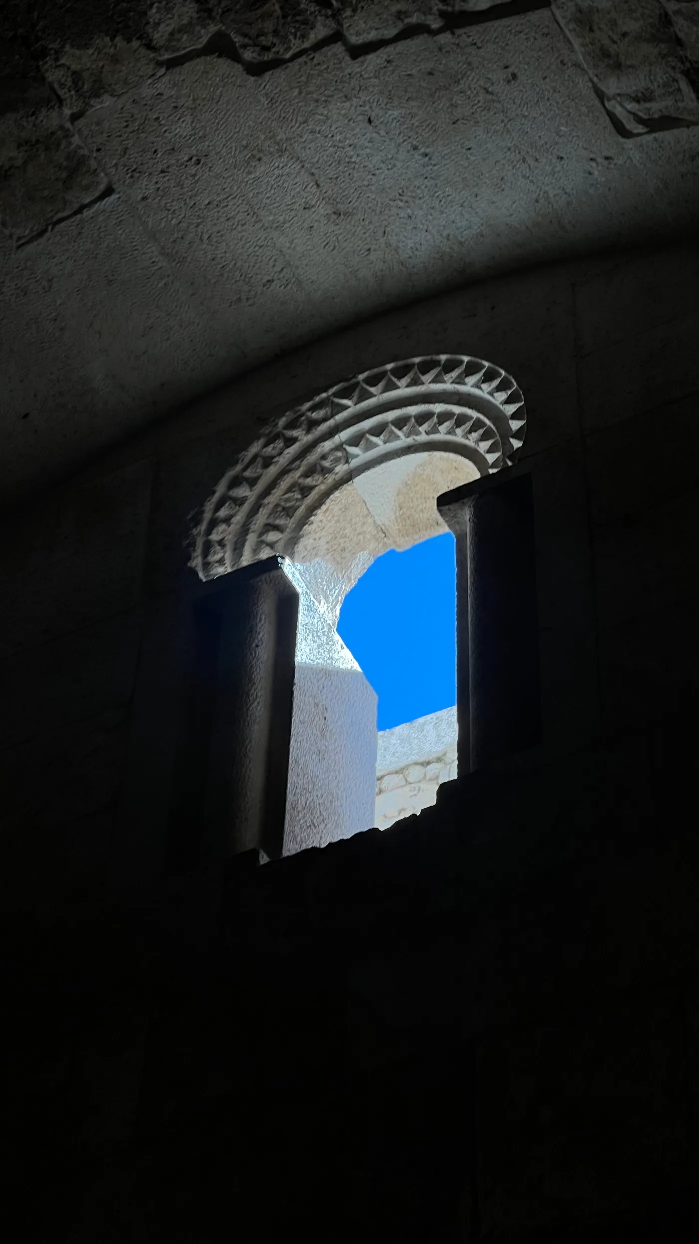 A street in Amman, Jordan with a serene, reverent atmosphere